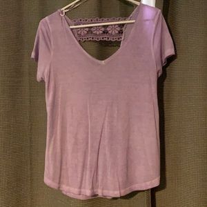 Purple short sleeve top